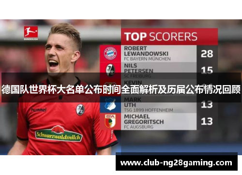 德国队世界杯大名单公布时间全面解析及历届公布情况回顾